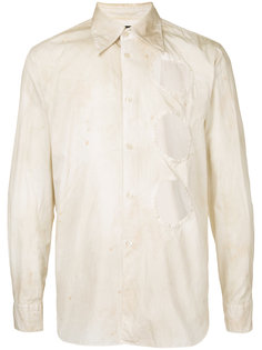 stain shirt with three hole detail Comme Des Garçons Homme Plus