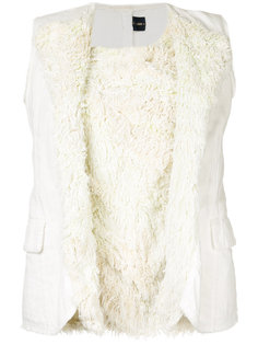 draped top with pile detailing Comme Des Garçons