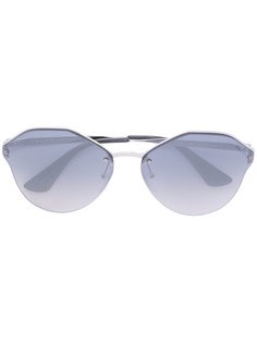 oversized rimless sunglasses Prada Eyewear