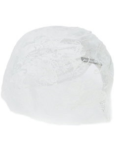 gathered lace hat  Ann Demeulemeester