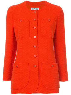 CC logo buttons jacket Chanel Vintage