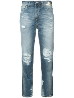 distressed high-rise jeans Ag Jeans