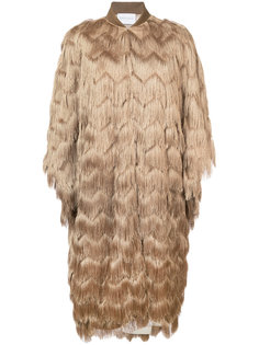 long fringed coat Vionnet