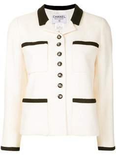 multi-pockets logo buttons jacket Chanel Vintage