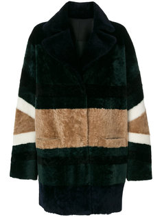 colourblock oversized coat Drome