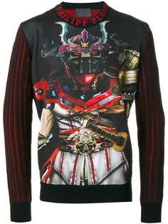толстовка с принтом Transformer  Philipp Plein