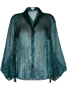semi-transparent blouse Delpozo