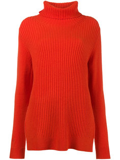 Red Mercer roll neck yak jumper Ganni