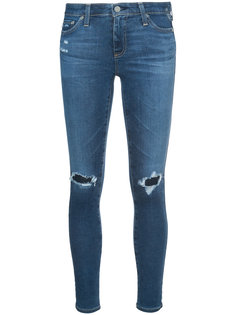 джинсы кроя скинни с потертой отделкой Ag Jeans