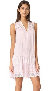 Rebecca Taylor Sleeveless Stripe Silk Dress