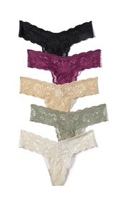 Cosabella 5 Pack of Never Say Never Cutie Low Rise Thongs