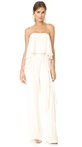 Halston Heritage Strapless Jumpsuit