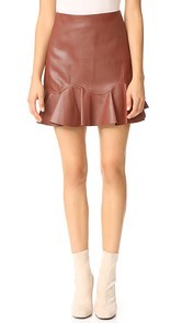 Rebecca Taylor Vegan Leather Skirt