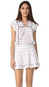 Saylor Britt Embroidered Mini Dress