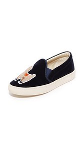 Soludos Velvet Llama Slip On Sneakers