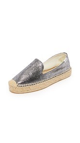 Soludos Metallic Platform Smoking Slippers