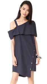 Clu Asymmetrical Off the Shoulder Dress