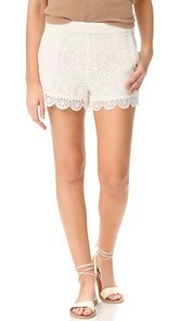 Ella Moss Medallion Crochet Shorts