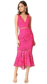 Nicholas Lace Plunge Dress