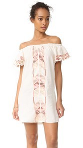 Piper Ruffle Embroidered Dress