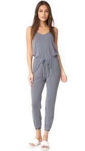 SUNDRY Drawstring Jumpsuit