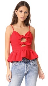 J.O.A. Tie Front Cami