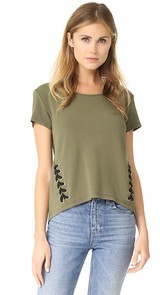 bobi Army Lace Up Tee