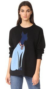 Grey Jason Wu Embroidered Sweater