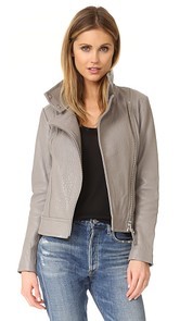 Mackage Lisa Pebble Leather Jacket