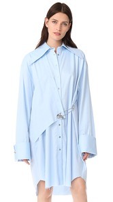 Marques Almeida Safety Pin Detail Shirtdress