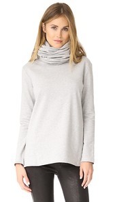 Norma Kamali Oversized Turtleneck Top