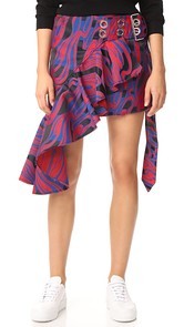 Marques Almeida Frill &amp; Buckle Belt Wrap Skirt