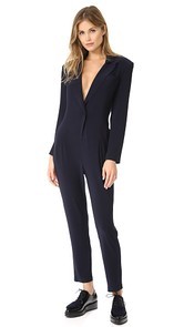 Norma Kamali Single Breasted Jumpsuit