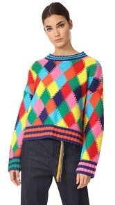 Mira Mikati Diamond Stitch Sweater