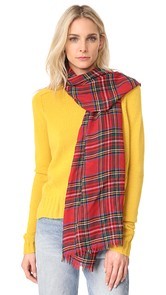 Franco Ferrari Verdi Plaid Scarf