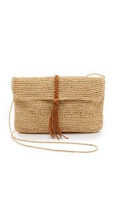 Hat Attack Raffia Clutch with Braid