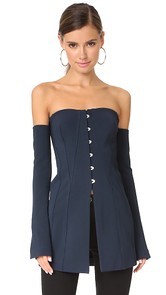 Jonathan Simkhai Off Shoulder Jacket Top