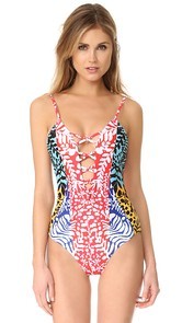 Mara Hoffman Crisscross Front One Piece