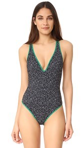 Diane von Furstenberg Deep V One Piece