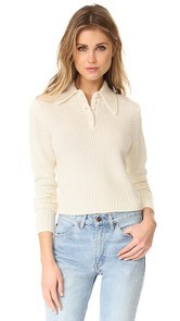 FRAME Button Shawl Collar Sweater