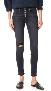 McGuire Denim Newton Skinny Jeans with Exposed Button Fly
