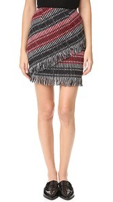 Nicholas Tweed Fringe Miniskirt