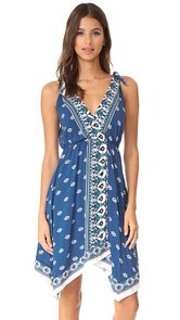 Ella Moss Tie Strap Midi Dress