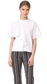 KENDALL + KYLIE Flutter Contrast Tee