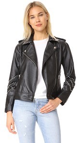 BB Dakota Jerilyn Studded Washed Jacket