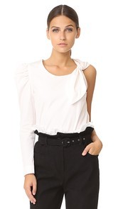 Isa Arfen One Sleeve Knot Top