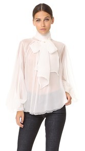 Maria Lucia Hohan Cirila Tie Neck Top