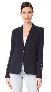 Veronica Beard Steele Cutaway Button Cuff Jacket