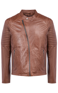 Мужская кожаная куртка на синтепоне Urban Fashion for men