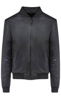 Мужской кожаный бомбер на синтепоне Urban Fashion for men